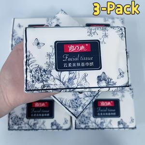 TEMU 3팩 울트라 소프트 4겹 페이셜 티슈, 팩당 250매 - 염료 무첨가 고품질 일회용 냅킨 | 가정, 호텔, 여행, 차량용 | 휴대 간편한 여행 필수품 | 장식형 티슈 박스 | 내구성 강한 종이