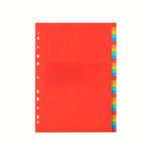 TEMU 31개 A4 사이즈 멀티컬러 플라스틱 칸막이 라벨, 대부분의 링 바인더에 적합 - 사무용품, 파일 정리, 학습 용품