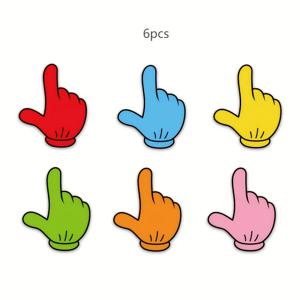 TEMU 4/6/10pcs Magnetic Arrow Marker Stier Set, Universal for Whiteboards and Blaboards, Triangle/Finger Shapes, Highlighting Tools, Presentation Acssories, Colorful Removable