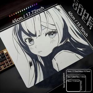 다양한 사이즈/태양광 유리 마우스패드/강화 유리 업그레이드 부드러움/FPS e스포츠 게이밍/사무실 책상 매트/가정용 매트/가족 선물, 친구 선물. 새해 선물/할로윈 선물/크리스마스 선물/생일 선물/새로운 에칭 유리 마우스패드
