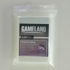 TEMU Gameland 미니 유로 카드 슬리브 | 110개 슬리브, 사이즈 45X68mm, 두께 60 Micron, 무산성 무-PVC, 표준 두께 브랜드와 비교 가능