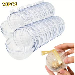 TEMU 20개 투명 채우기 장식 볼 - 80mm/3.15