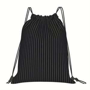 TEMU 블랙 그레이 앤 블랙 캔디 얇은 세로 끈달린 가방 경량 짐 피트니스 트레이닝 일상용 아웃도어 학교 여행 선물 아이디어