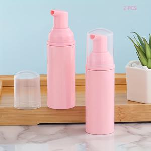 TEMU 2개 60ml 압력형 폼 펌프 병, 빈 여행용 폼 디스펜서, 휴대용 리필 가능 무스 폼 비누 디스펜서, 리필 가능 병, 손세정기, 속눈썹 클렌저, 샴푸, 페이셜 클렌저에 적합, 할로윈 크리스마스 선물