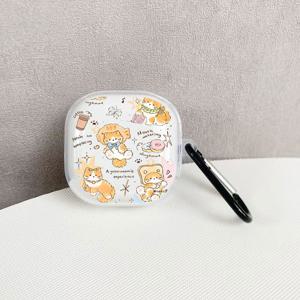 TEMU 스위트 트리트스 고양이 패턴 이어버드 케이스, 삼성 갤럭시 버즈2/프로/갤럭시 버즈 라이브/FE용, 갤럭시 버즈2 프로용 보호 커버, FE 이어버드 보호 케이스, 갤럭시 버즈 프로용 소프트 케이스