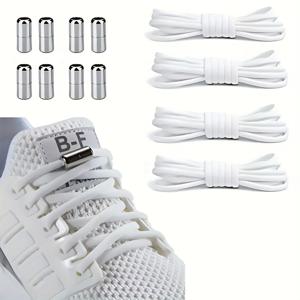 TEMU 끈 없이 신을 수 있는 신발끈 4켤레 - 운동화, 성인 및 노인에게 적합, Free Size