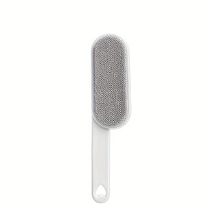 TEMU 1개 다기능 재사용 먼지솔, 양면 애완동물 털 제거기 수동 정전기 린트 롤러 - 고양이 털, 옷, 소파, 가구, 침구, 카펫 청소에 적합. 플라스틱 소재, 전원 불필요, 거실 사용에 이상적