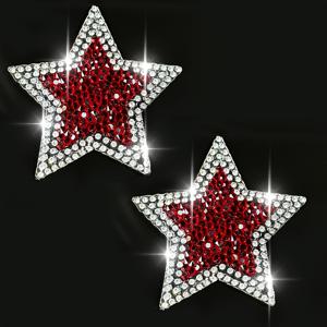 TEMU 2개 실버 레드 오각별 라인스톤 패치, 다용도 아이언온 패치, 남녀공용 의류 액세서리, DIY, 의류, 신발, 모자, 데님 청바지, 가방용 패브릭 스티커