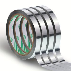 TEMU 4롤 테이프 자체 접착 테이프 자체 접착 와시 테이프 실버 테이프 10mm x 50m 공예 장식 접착 테이프 타일 틈새 테이프 스크랩북 선물 포장용 접착 테이프