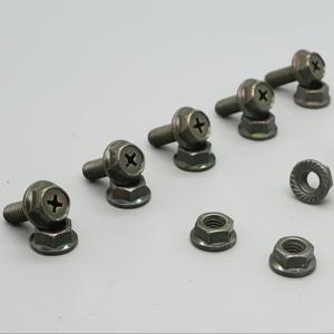 20개 M6x16mm 아연 도금 내식성 육각 십자머리 나사와 너트 - 자동차, , 전기차용 고강도 패스너 키트 | 내구성 강철 구조, 풀 스레드 커버리지, 패스너, 스타일리시 메탈 마감, 견고한 디자인, 볼트, 나사, 내식성 육각 볼트
