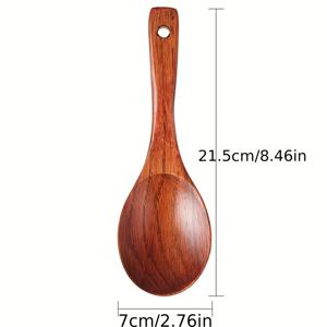 TEMU 올드 래커 개무 롱 핸들 나무 주걱, 볶음용 삽, 논스틱 팬용 나무 주걱, 가정용 주방 주걱과 스푼, 주방 도구
