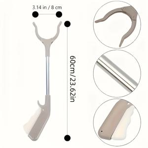 TEMU 360도 회전 기능이 있는 쓰레기 줍기, 인체공학적 손잡이, 접이식 디자인, 노인을 위한 내구성, 쉬운 그립감, 가정 청소 보조 도구