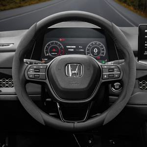 TEMU 세그먼트형 스티어링 휠 액세서리, 버클 고정, 사계절 범용, Civic Accord Pilot Odyssey Fit Jazz Element 및 기타 모델에 적합한 겨울용 미끄럼 방지 초박형 스티어링 휠 커버