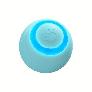 TEMU 1개 인터랙티브 애완 고양이 공 장난감, 자동 롤링 볼, 자동 움직임 바운싱 회전 볼, USB 충전식, 풀 사이즈 고양이 실내 놀이에 적합