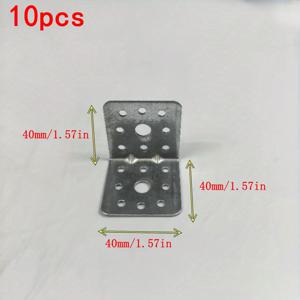 10개 중장형 갈바나이징 코너 브래킷, 70x70x55mm/40x40x40mm 금속 코너 지지대, 벽 두께 1.8mm, L자형 프레임. 목공, 선반, 펜싱, 가구용 - 녹 방지, 조립 쉬움, DIY 프로젝트용 하드웨어 포함, 구조용