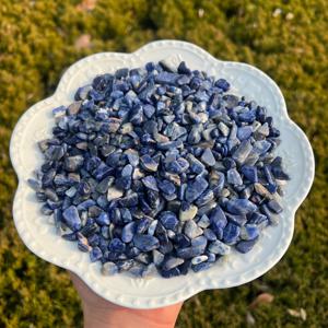 TEMU 60G/120G/180G 천연 소다라이트 조약돌, 어항, 수족관 장식, 화분, 화분 식물, 소원 병, 실내 식물 장식, 주얼리 제작에 적합