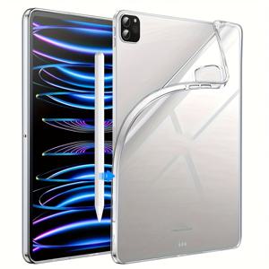 TEMU 2025/2024년형 (6세대/5세대) iPad Pro M5/M4 모델용 11인치 투명 보호 케이스. 변색 방지, 충격 방지, 슬림 디자인, 하드 PC 백, 소프트 TPU 범퍼 특징.