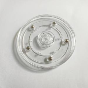 TEMU 360도 회전 디스플레이 스탠드, 부드러운 플라스틱 베어링 사용 - 전기 불필요, 홈 데코, 사무실, 소매점 및 미술 전시회를 위한 클래식 다기능 턴테이블