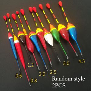 TEMU 랜덤 스타일 고감도 얕은 물 낚시 플로트 - 겨울 얼음 낚시 및 물면 구멍 낚시용 밝은 짧은 플로트, 배터리 없음