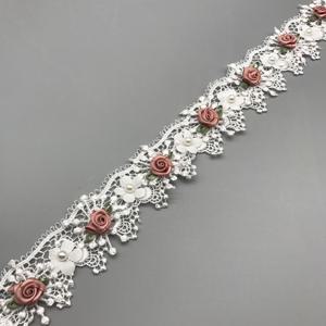 TEMU 폭 1야드 4.5cm 꽃무늬 레이스 플라워 비즈, DIY 프로젝트, 웨딩드레스, 의류, 여성 및 남성 의류, 커튼 장식, 모자, 공예 애호가와 DIY 장인을 위한 재봉용품에 적합