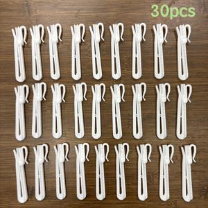 30개입 | 조절 후크 | 커튼 추가 및 보조 재료 | 한국식 주름 리프트 두꺼운 조절 후크 | 7Cm 및 8.5Cm 길이로 제공 | 한국식 주름 커튼 후크로 사용 가능 | 견고함