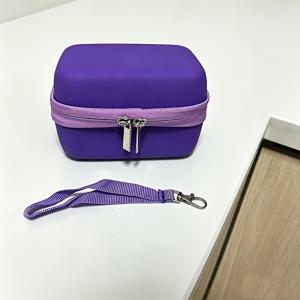 TEMU 카메라 보관 케이스 , , , 유스 디지털 카메라 보관 케이스 - 튼튼한 비닐, 메시 포켓이 있는 하드 쉘, 퍼플/블랙 - 아웃도어 어드벤처, 유스 카메라 케이스에 적합
