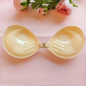 TEMU 1개 3cm 두께 집게 브라, 바이오닉 손바닥 모양 컵 디자인, 앞면 버튼형 투명 접착 브라, 미끄럼 방지 및 통기성, 백리스/오프숄더 드레스에 완벽하게 맞음, 작은 가슴을 향상시키는, 재사용 가능한 피부 친화적 접착 브라