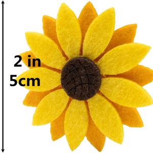 TEMU 펠트 삼중 레이어 20개, 헤어클립, 헤어 타이, 헤어 액세서리 장식, DIY 핸드 재봉 브로치, 홈 데코용