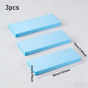 블루 풍경 베이스 플레이트 조경 빌딩 블록 3개 세트, 2cm/0.79in 두께 - 고밀도 폼 보드, 절단 및 샌딩 가능, DIY 공예 애호가용, 산악 풍경 샌드 테이블 모델 재료 레이아웃 디자인, 수제 모델 제작