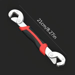 TEMU 1피스 컴포트 그립 유니버설 내구성 강한 매트 표면 렌치, 대형 개구부를 가진 다기능 조절식 렌치, 작업장 도구, 고경도, 크리스마스, 할로윈, 추수감사절 및 생일에 이상적인 선물