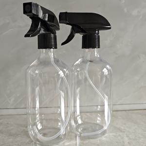 TEMU 2개 500ml 내구성 있는 다용도 스프레이 병, 재충전용 병 - 손잡이 트리거 샴푸병, 식물용 플라스틱 물뿌리개병 - 누수 방지 설계, 원예 도구 - 욕실, 청소, 원예, 미용실, 주방 등에 적합