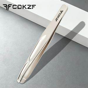 황금색 고정밀 라운드팁 핀셋, 수염, 눈썹, 속눈썹용 - 피부에 안전, 콧수염, 염소수염, 눈썹 정리, 속눈썹 컬링, 스킨케어용, 남녀공용 휴대용 핀셋, 가정용
