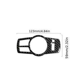 TEMU BMW F10 F07 F01 F25 F26 헤드라이트 스위치용 럭셔리 카본 파이버 스티커 차량용 내부 카본 파이버 스티커