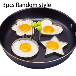 TEMU 랜덤 패턴의 창의적인 스테인리스 스틸 계란 후라이 몰드 - 하트 모양 몰드, 계란 후라이와 삶은 계란용 | 호텔, 레스토랑, 대량 식기류에 이상적