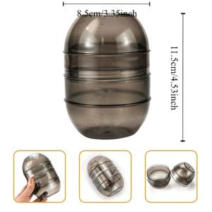 1pc 눈금이 있는 정밀 헤어 컬러 믹싱 컵 – DIY 헤어 염색 및 전문가용 염색을 위한 살롱 틴트 쉐이커 볼