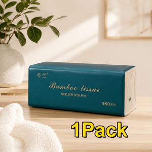TEMU 460매 천연 펄프 흡수 티슈, 무염료, 5겹 두께, 부드러운 피부 친화적, 건식 및 습식 겸용 가정, 자동차, 호텔 및 모든 휴일에 적합