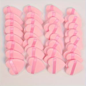 TEMU 32개입 울트라 소프트 벨루어 메이크업 퍼프, 핑크 하트 모양 메이크업 스펀지, 부드럽고 무향료이며 저자극성, 완벽한 파운데이션 발림, 컨투어링, 아이 메이크업에 적합. 민감성 피부 및 모든 피부 타입에 적합