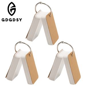 TEMU 원형 구멍이 있는 흰색 카드지 300매, 빈 인덱스 카드, 고리형 두꺼운 카드지, DIY 축하 카드용 - 사무용품 - 튼튼한 제본, 고품질 종이 (1권/100매)