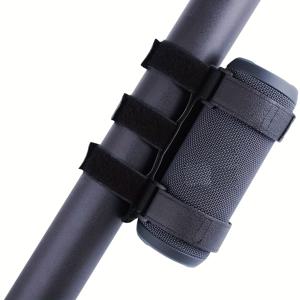 TEMU 휴대용 스테레오, 스피커 스탠드, 야외 사이클링 물병 홀더 장착, 어디든 고정 가능. 적합 대상: 골프 카트, 자전거, 및 모든 자전거