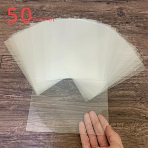 50개입 투명 PVC 플라스틱 시트 4.3X6.3