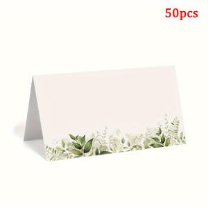 TEMU 50개 테이블 자리표 카드, 결혼식용 좌석 자리표 카드, 이름용 공란 음식 테이블 세팅, 웨딩 자리표 카드, 디너 파티 좌석, 결혼식 피로연 뷔페 장식