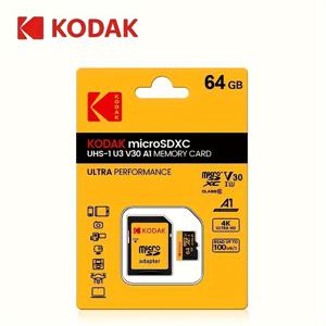 TEMU Kodak 메모리 카드 - 32GB/64GB/128GB/256GB (어댑터 포함), 고속 플래시 TF 카드 (V30, A1, C10), 태블릿/카메라/휴대폰/노트북/PC/차량 오디오/게임 콘솔/오디오에 적합 - 파일을 안전하게 저장