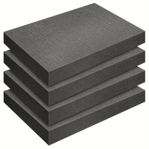4개 세트 픽 앤 플럭 폼 40x30x5cm (16 x 12 x 2인치) 프리 큐브 시트 폼 - 보드 게임 박스 케이스 및 서랍 수납용 바닥 포함