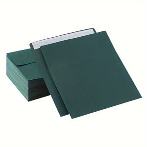 TEMU 50개 다크 그린 자체 밀봉 초대장 봉투, 5x7인치 - 결혼식, 졸업식 및 샤워에 이상적 - 매끄러운 마감, 벗겨서 밀봉