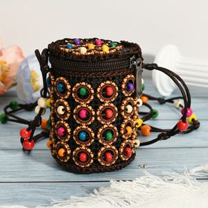 TEMU 빈티지 귀여운 코코넛 쉘 미니 크로스백 도파민 신상 중국풍 데일리 매칭 여성 가방
