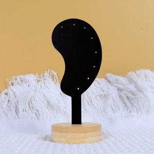 TEMU 귀 모델 주얼리용 디스플레이 스탠드, 견고한 나무 장식 금속 귀걸이 디스플레이 스탠드, 스터드 보관 랙, 사진 촬영 소품 디스플레이 스탠드, 사진 촬영 및 전시회에 적합