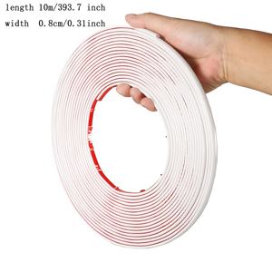 TEMU 10미터 PVC 자가 점착 장식 스트립 벽 장식 문 창문 모서리 라인 상단 모서리 라인 엣지 프레임 장식 압력 엣지 이음매 스티커