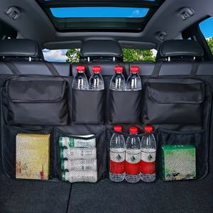 TEMU 1개 공간절약형 차량 트렁크 정리함, 8포켓 및 수납공간, SUV, 트럭, MPV용 뒷좌석 걸이형 정리함, 접이식 화물 수납백 4포켓, 남녀공용 차량용 액세서리, 여성용 차량용 액세서리, 차량용 핸드백 홀더