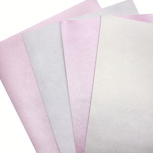 4개/세트 7.87X12.99인치 펄 효과 양피스킨 인조 가죽 시트, 단색 무늬 합성 가죽 원단, 귀걸이 헤어 리본 가방 파우치 프로젝트용