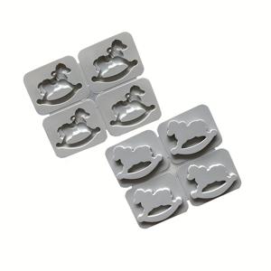 TEMU 4링크 회전 카로셀 몰드, 아로마테라피 석고 수제 비누 몰드, 펜던트 몰드, 수제 비누 제작에 적합, 얼음 큐브, 장식 등. 수제 비누 제작자 및 공예 애호가에게 이상적